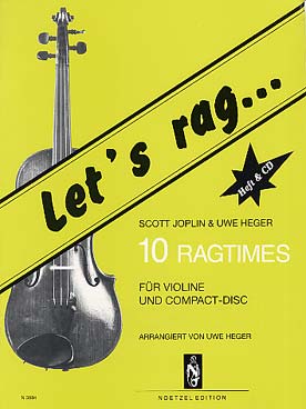 Illustration joplin let's rag (tr. heger) violon+cd