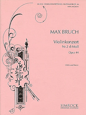Illustration bruch violin concerto n° 2 op 44 re min