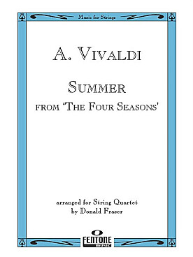 Illustration de Les 4 Saisons op. 8/2 RV315 en mi M : L'été (tr. quatuor à cordes)