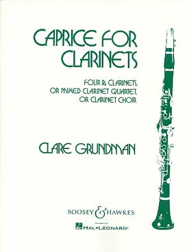 Illustration de Caprice for clarinets
