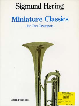 Illustration de MINIATURE CLASSICS (tr. Hering) : 32 morceaux de Babell, Bach, Barrett, Ebner Buttstedt, Corelli, Purcell, Rameau, Telemann, Türk, Witt... 