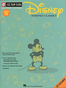 Illustration de DISNEY CLASSICS : 10 morceaux pour tous instruments en si b, mi b et do avec CD