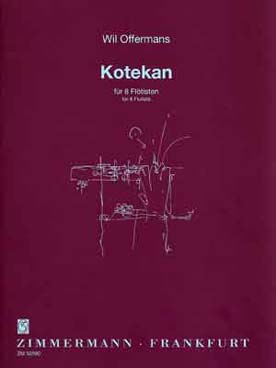 Illustration offermans kotekan pour 8 flutes