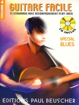 Illustration de GUITARE FACILE : standards (solfège et tablature) avec CD play-along - N° 4 : Spécial blues