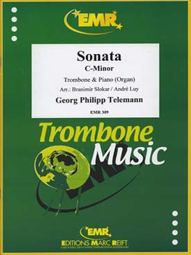 Illustration de Sonate en do m (arr. Slokar/Luy) pour trombone ou trombone alto et piano ou orgue