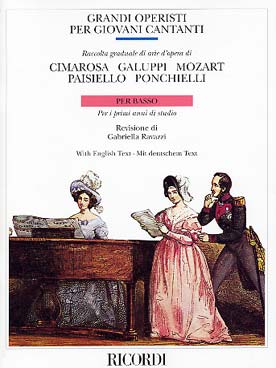 Illustration de RACCOLTA GRADUALE DI ARIE D'OPERA - basse