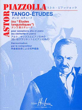 Illustration de 6 Tango-études (études tanguistiques) : version harmonisée par le compositeur pour saxo alto ou clarinette et piano