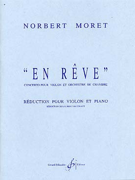 Illustration de En Rêve, concerto pour violon et orchestre de chambre (réd. piano)