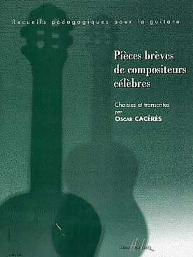 Illustration de PIÈCES BRÈVES de compositeurs célèbres (tr. Cáceres) : Bach, Mozart, Schumann, Gretchaninoff, Tchaïkovsky...