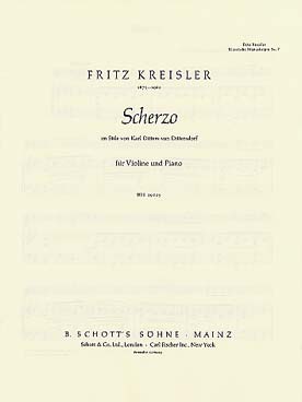Illustration kreisler scherzo style de dittersdorf