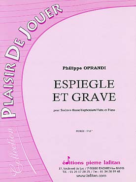 Illustration de Espiègle et grave pour tuba ou saxhorn basse ou euphonium et piano