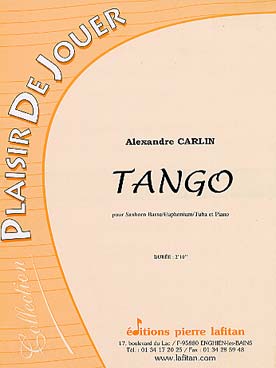 Illustration de Tango pour tuba ou saxhorn basse ou euphonium et piano
