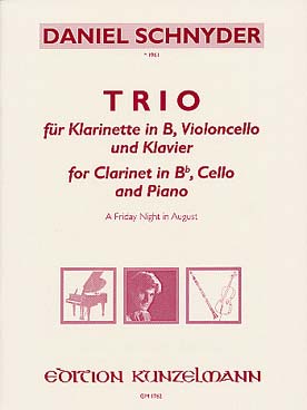 Illustration de Trio pour clarinette, violoncelle et piano "a friday night in august"