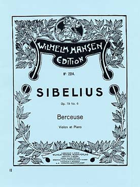 Illustration sibelius pieces op. 79 : berceuse