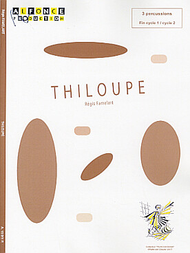 Illustration de Thiloupé pour 2 caisses-claires et tom grave + sifflet (3 percussionnistes)