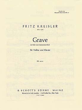 Illustration kreisler grave style de friedman bach