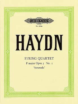 Illustration de Sérénade (extrait du quatuor op. 3/5)