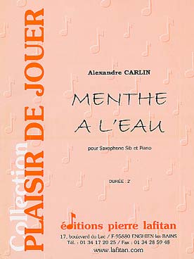 Illustration de Menthe à l'eau (saxophone ténor)