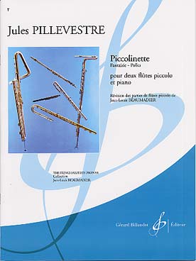 Illustration de Piccolinette : fantaisie-polka pour 2 flûtes piccolo et piano