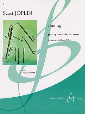 Illustration de New rag (tr. Héau pour quatuor de clarinettes)