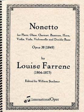 Illustration de Nonett op. 38 pour flûte, hautbois, cor, clarinette, basson, violon, alto, violoncelle et contrebasse