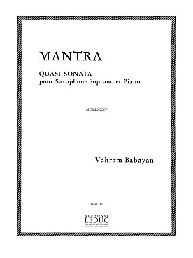 Illustration de Mantra pour saxophone ténor