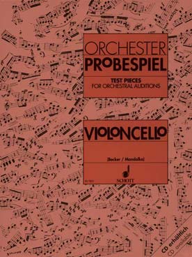 Illustration de ORCHESTER PROBESPIEL : traits d'orchestre pour violoncelle