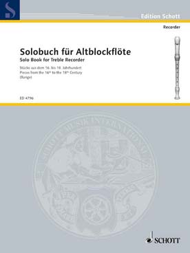 Illustration de SOLOBUCH für altblockflöte : pièces du 16e au 18e siècle - Vol. 1