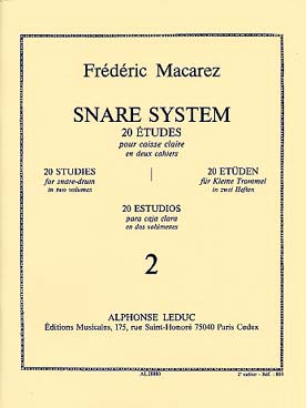 Illustration de Snare system : 20 études pour caisse claire - Vol. 2