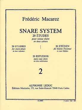 Illustration de Snare system : 20 études pour caisse claire - Vol. 2