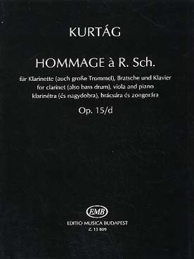 Illustration de Hommage à R. Schumann op. 15 d pour clarinette, alto et piano