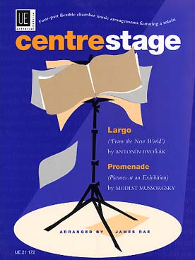 Illustration de CENTRESTAGE, arr. James Rae pour ensemble variable tous instruments (conducteur + 13 parties + piano ad lib) - Vol. 1 : Dvorak - Moussorgsky