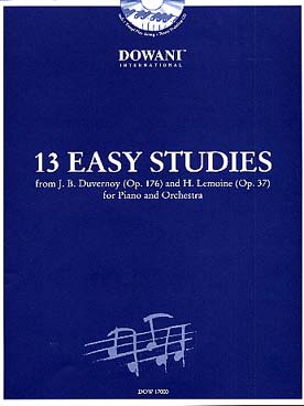 Illustration de ÉTUDES FACILES arrangées en concertos avec réd. 2e piano et CD de l'orchestre - 13 Études de Duvernoy et Lemoine