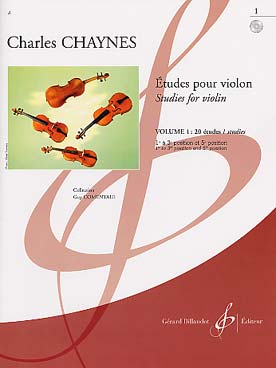Illustration de Études avec CD d'écoute - Vol. 1 : 20 études (1re à 3e pos. et 5e pos.)