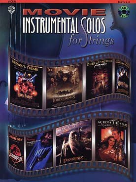 Illustration de MOVIE INSTRUMENTAL SOLOS : 10 musiques de films (Harry Potter - Le Seigneur des anneaux - Star Wars...), avec CD play-along
