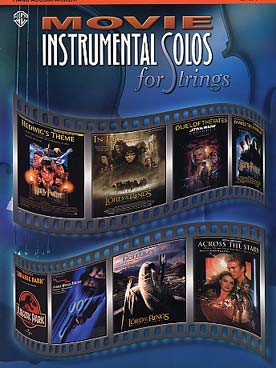 Illustration de MOVIE INSTRUMENTAL SOLOS FOR STRINGS : Accompagnement piano pour les versions cordes (violon, alto ou violoncelle) sans CD