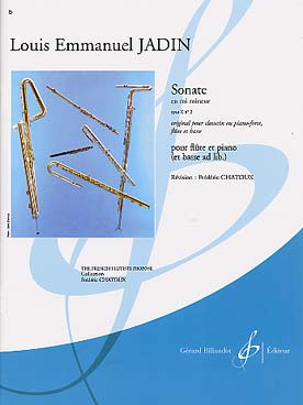 Illustration de Sonates op. 10 pour flûte et piano (et basse ad lib.), rév. Chatoux - N° 2 en mi m