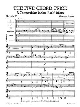 Illustration de MIXED BAG : ensembles variables pour bois (C + P) - N° 2 : LYONS Five chord trick