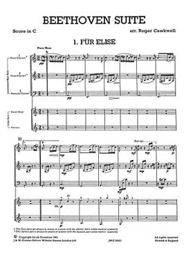 Illustration de MIXED BAG : ensembles variables pour bois (C + P) - N° 9 : BEETHOVEN Suite