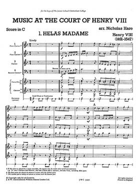 Illustration de MIXED BAG : ensembles variables pour bois (C + P) - N° 11 : HARE music at the court of Henry VIII