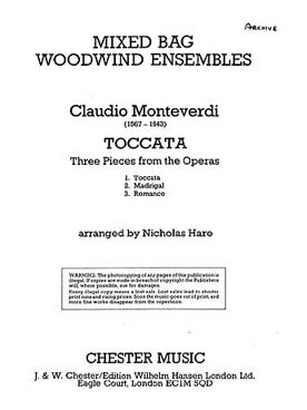 Illustration de MIXED BAG : ensembles variables pour bois (C + P) - N° 28 : MONTEVERDI Toccata
