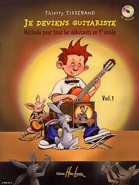 Illustration de Je deviens guitariste Vol. 1 (1re année) - Livre de l'élève avec CD play-along