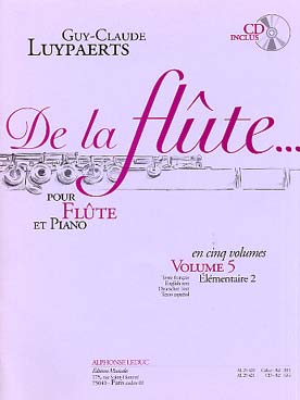 Illustration de De la flûte... - Vol. 5 avec CD