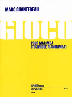 Illustration de Gioco pour marimba (technique pianorimba)