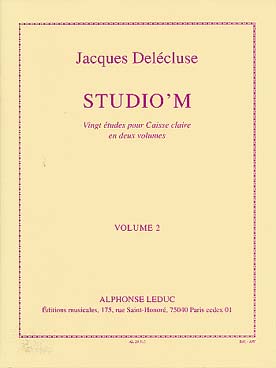 Illustration de Studio'M : 20 études pour caisse claire - Vol. 2