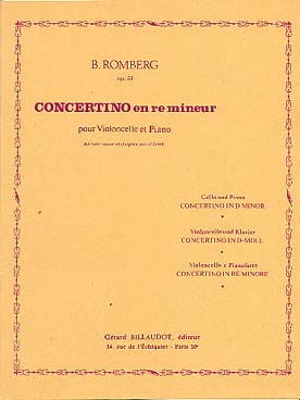 Illustration de Concertino op. 51 en ré m