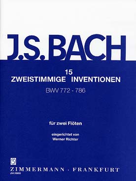 Illustration de 15 Inventions à 2 voix (tr. Richter)