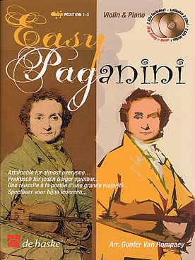 Illustration de Easy Paganini : 12 compositions, arr. Van Rompaey