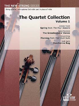 Illustration de The QUARTET COLLECTION : pièces de styles divers, arr. Van Rompaey - Vol. 1 : Vivaldi, Bucalossi, Grieg, Joplin