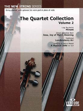 Illustration de The QUARTET COLLECTION : pièces de styles divers, arr. Van Rompaey - Vol. 2 : Boccherini, Bach, traditionnel, Mozart